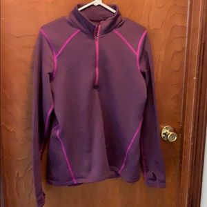 Purple running hoodie